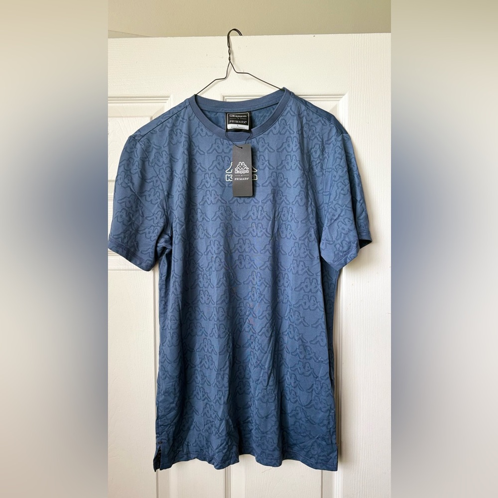 Kappa Men's Navy All-Over Logo Tee